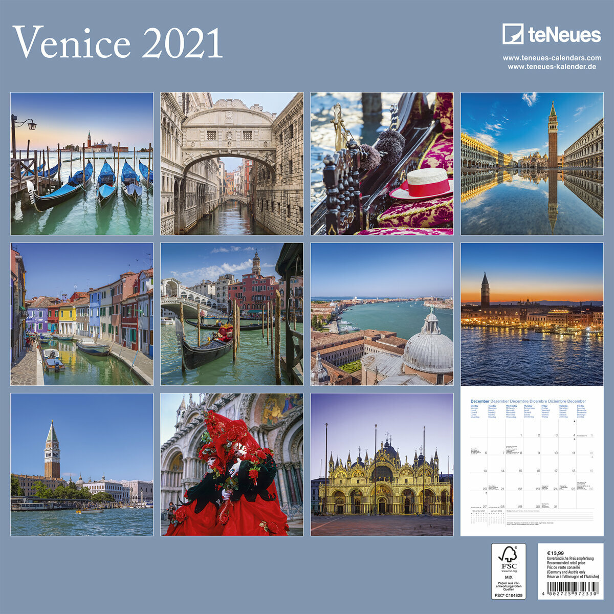 Calendrier Venise 2021 calendrier venise 2021