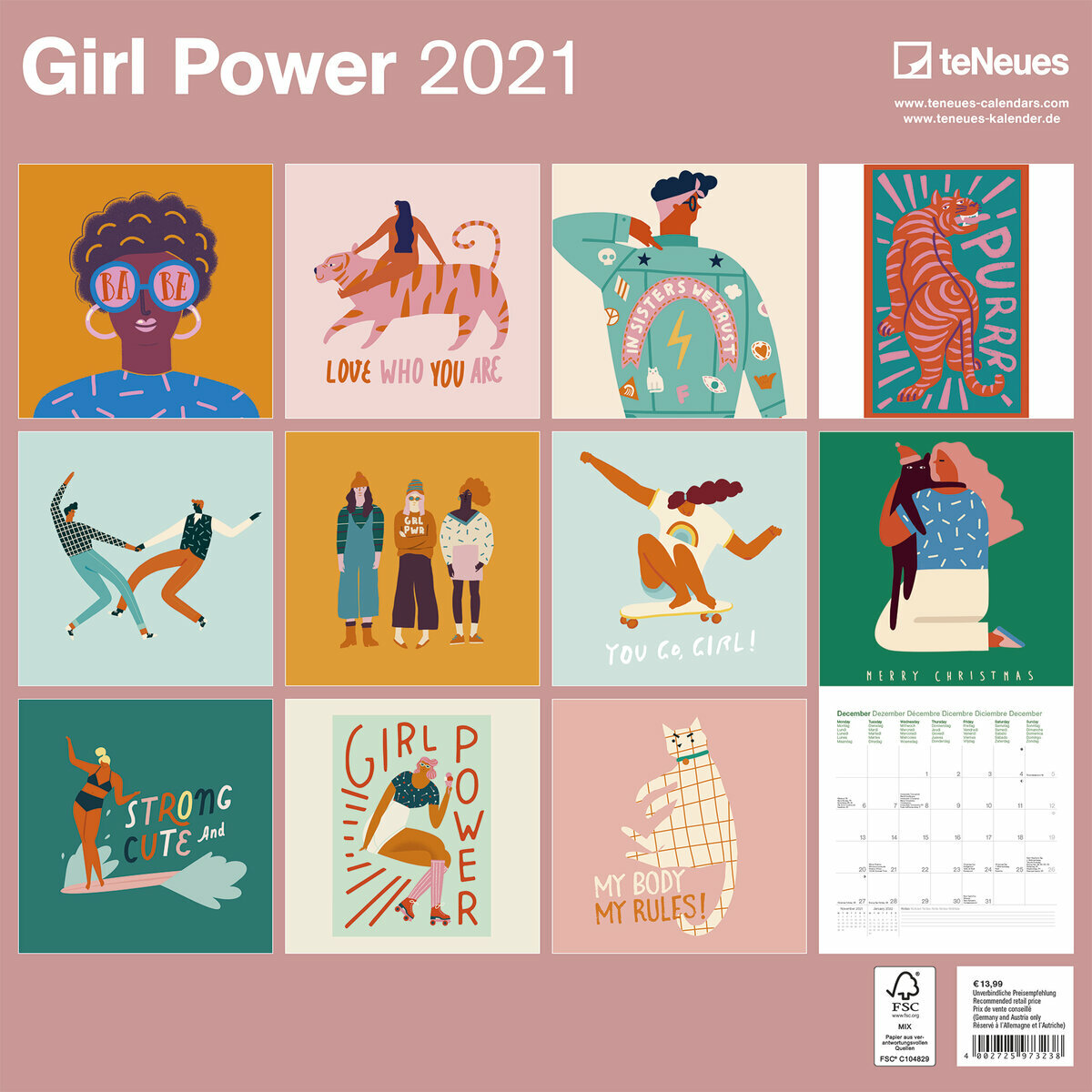 Calendrier 2021 Girl Power