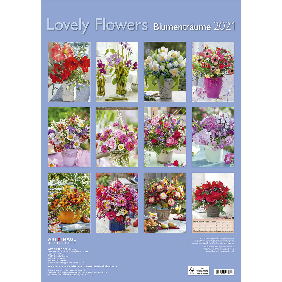 Maxi Calendrier 2021 Fleur
