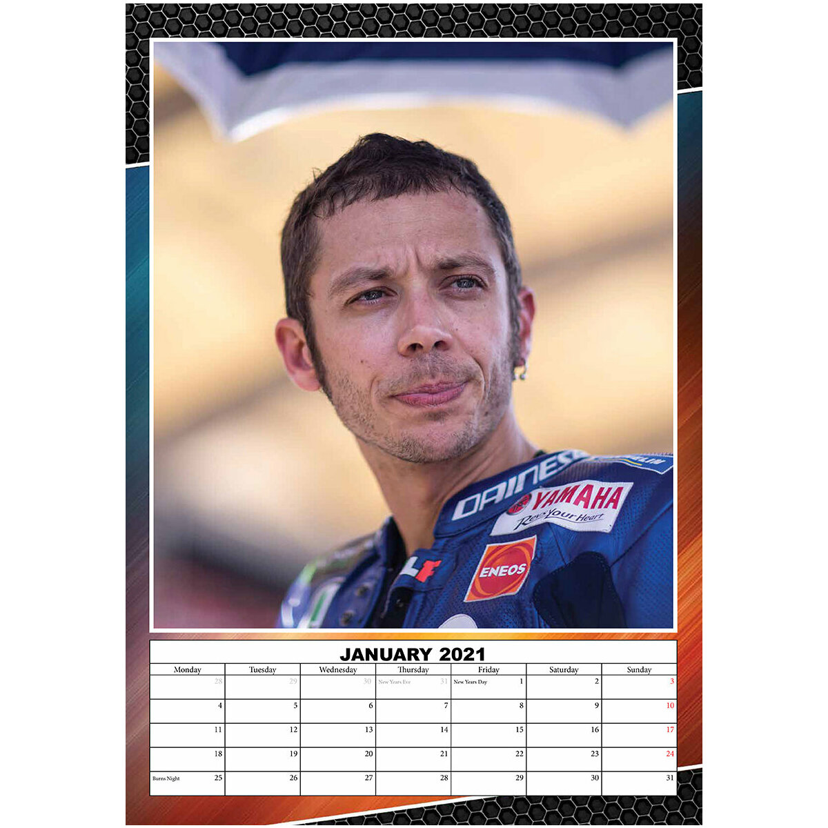 Calendrier Valentino Rossi 2021