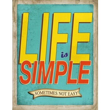 Carnet de note citation Life is simple