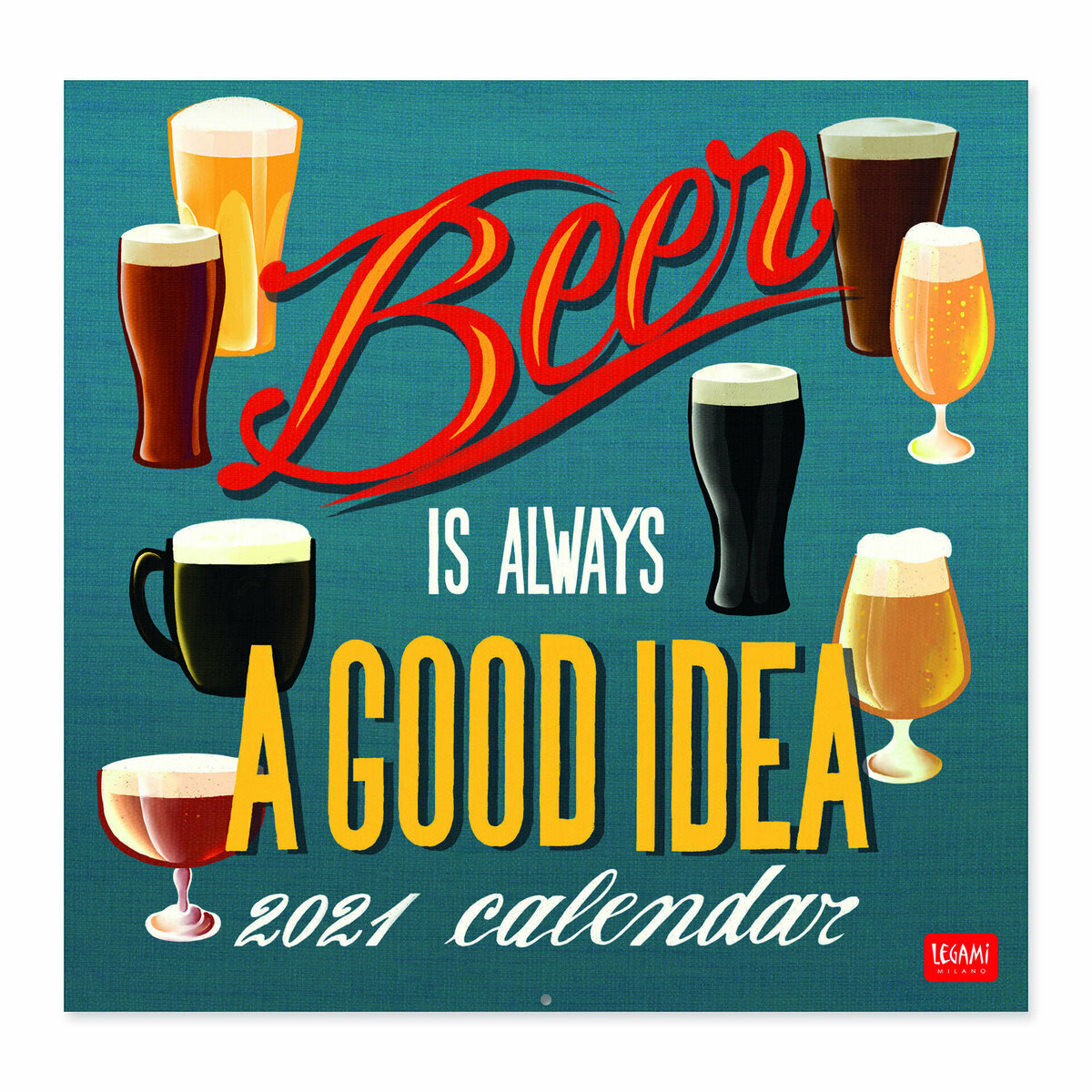Calendrier 2021 Affiche Biere Retro