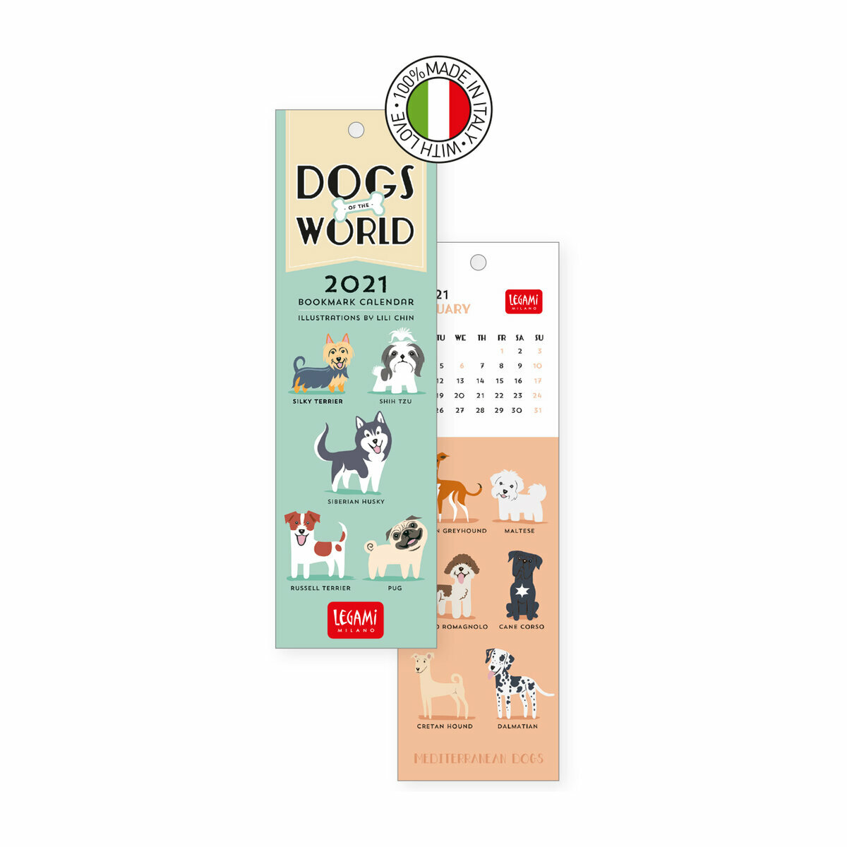 Calendrier Marque Page 2021 Dessin Chien
