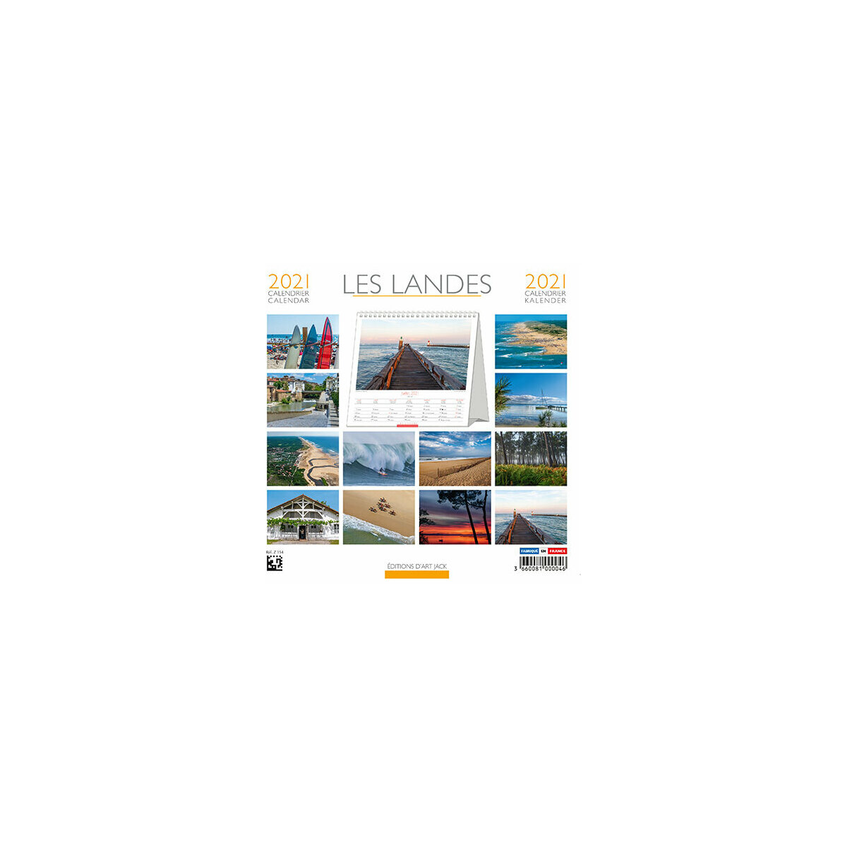 Calendrier Chevalet 2021 Les Landes Maison calendrier des fetes landes 2021