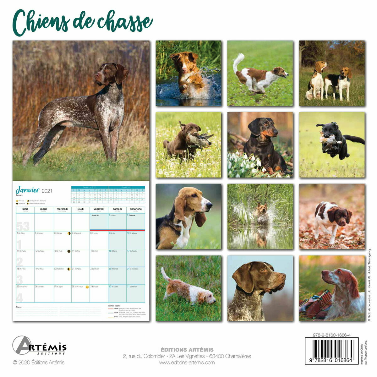 Calendrier 2021 Chien De Chasse calendrier 2021 chasse