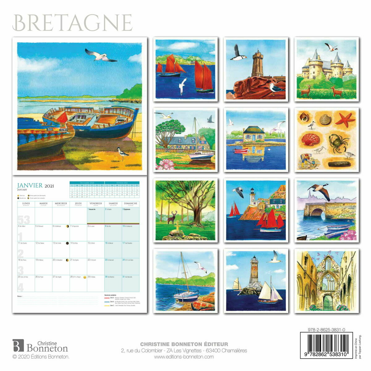 Calendrier Bretagne 2021 calendrier bretagne 2021