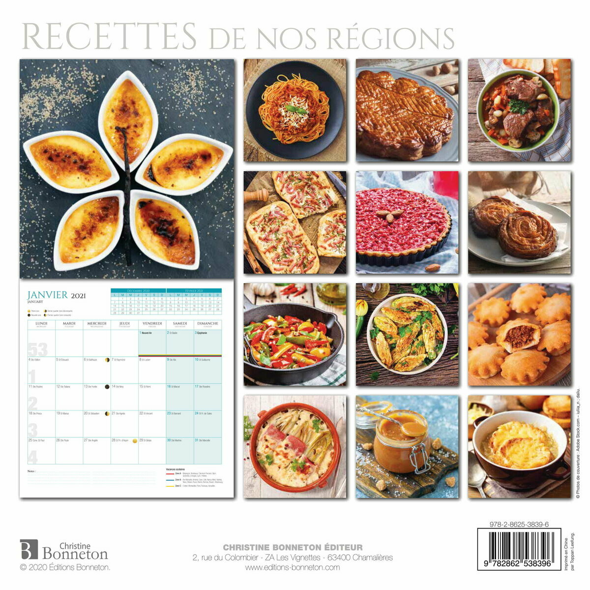 Calendrier 2021 Recettes De Nos Regions calendrier cuisine 2021
