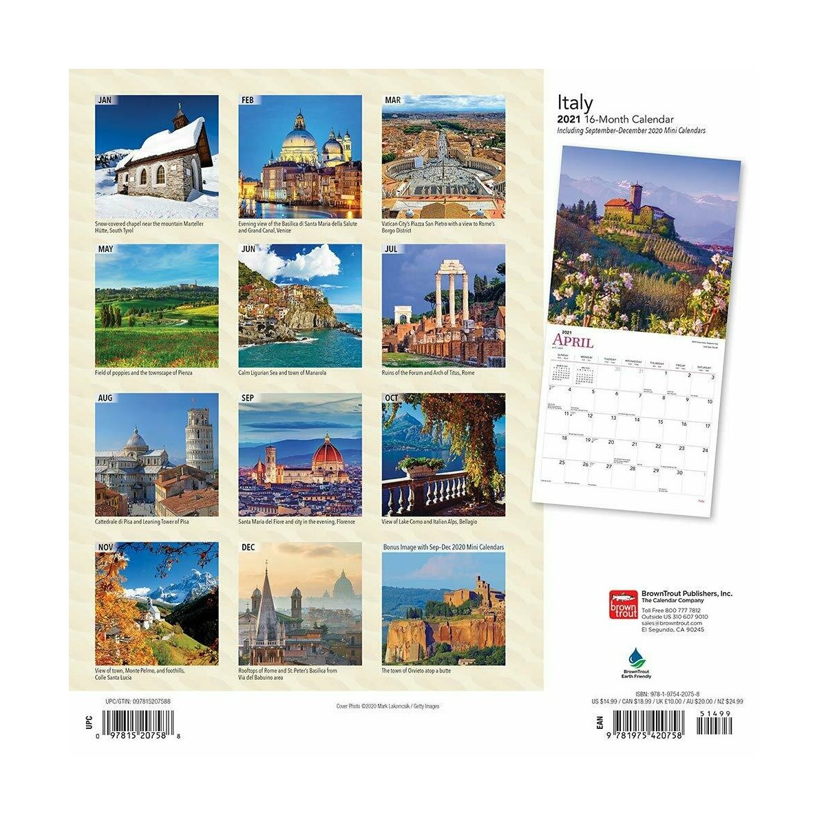 Calendrier Italie 2020