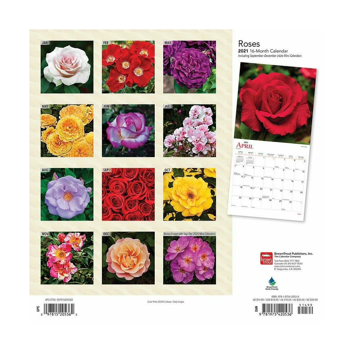 calendrier Sublime Roses 2021