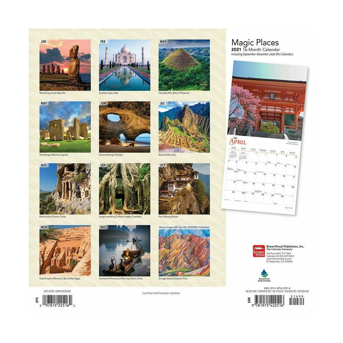 Calendrier 2021 Lieux Magiques