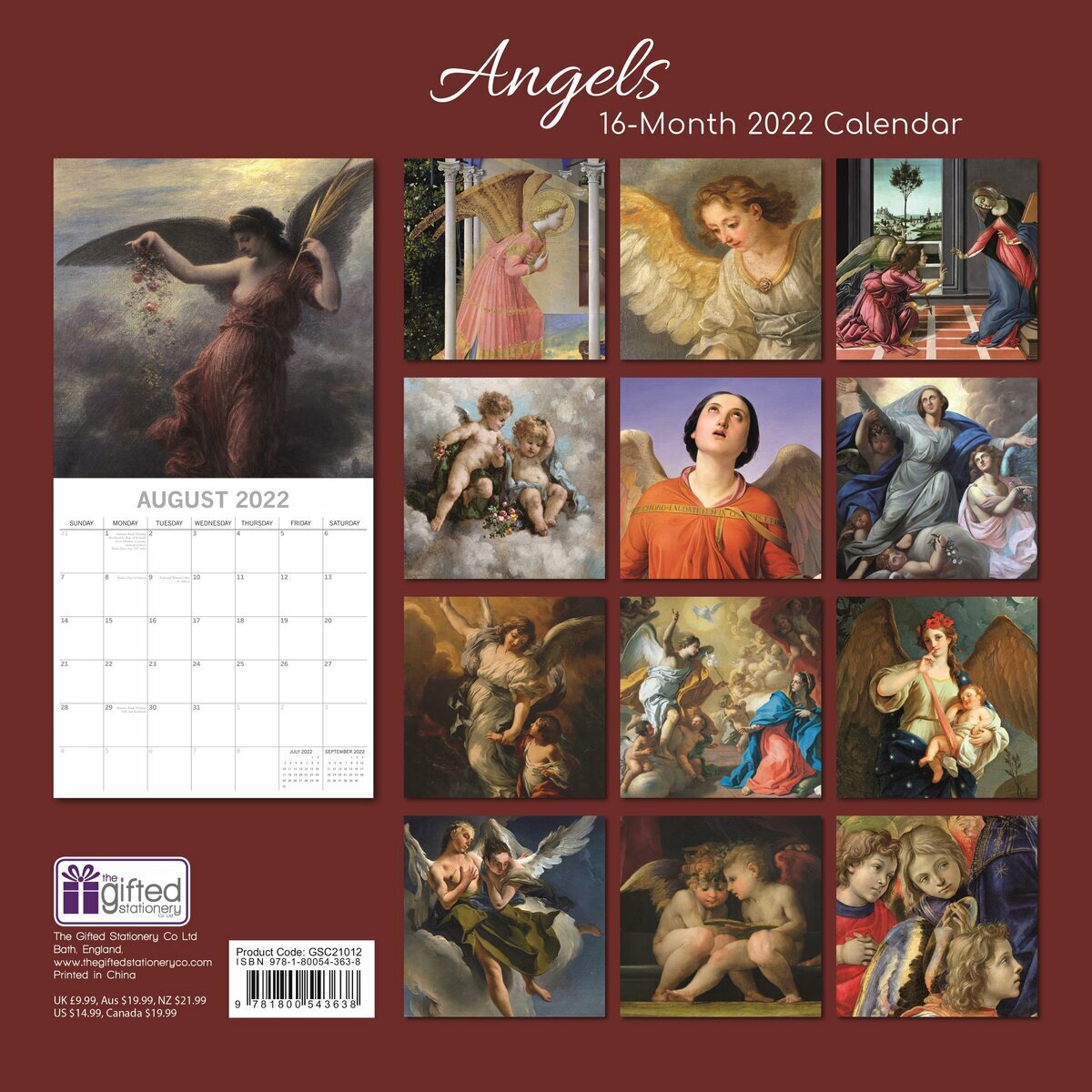 Calendrier 2022 Ange