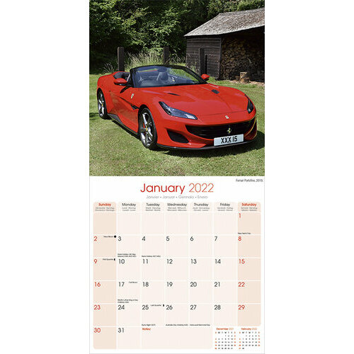Calendrier 2022 Ferrari