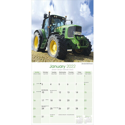 Calendrier 2022 Tracteur