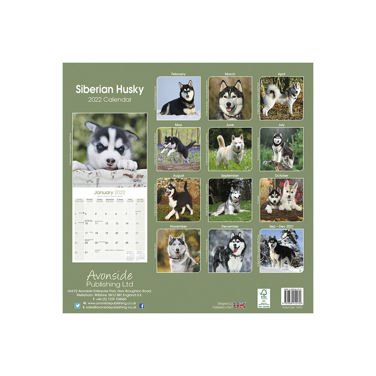 Calendrier 2023 Husky Calendrier Siberian Husky 2022