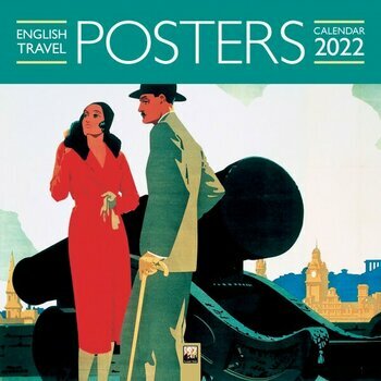 Calendrier 2022 Affiches de voyage anglais vintage