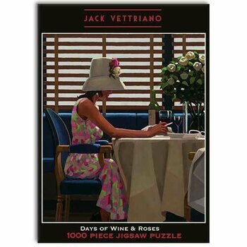 Puzzle 1000 pcs - Jack Vettriano- Jour du vin et des roses