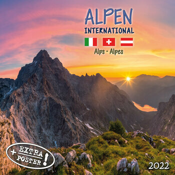 Calendrier 2022 Montagnes Alpes AVEC POSTER OFFERT
