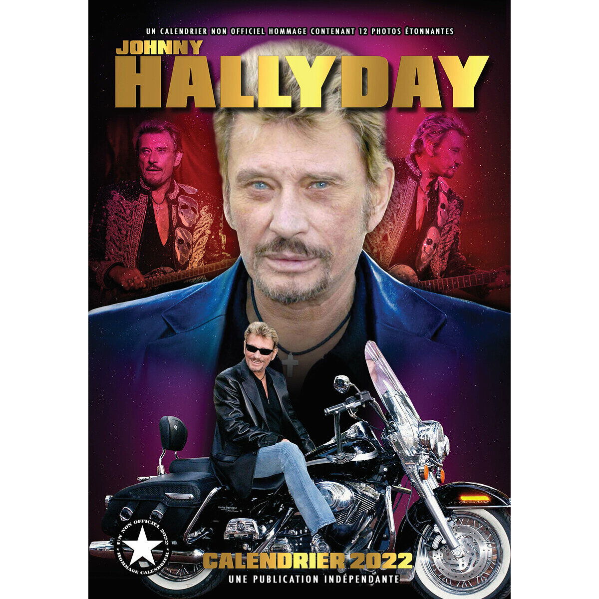 Calendrier 2022 Johnny Hallyday format A3