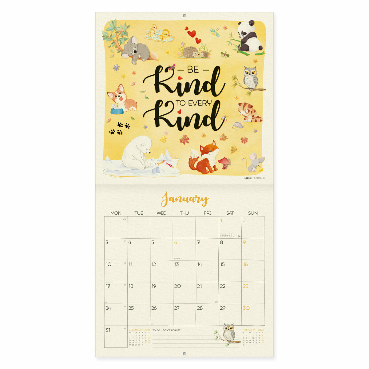 Calendrier 2022 Citation positive