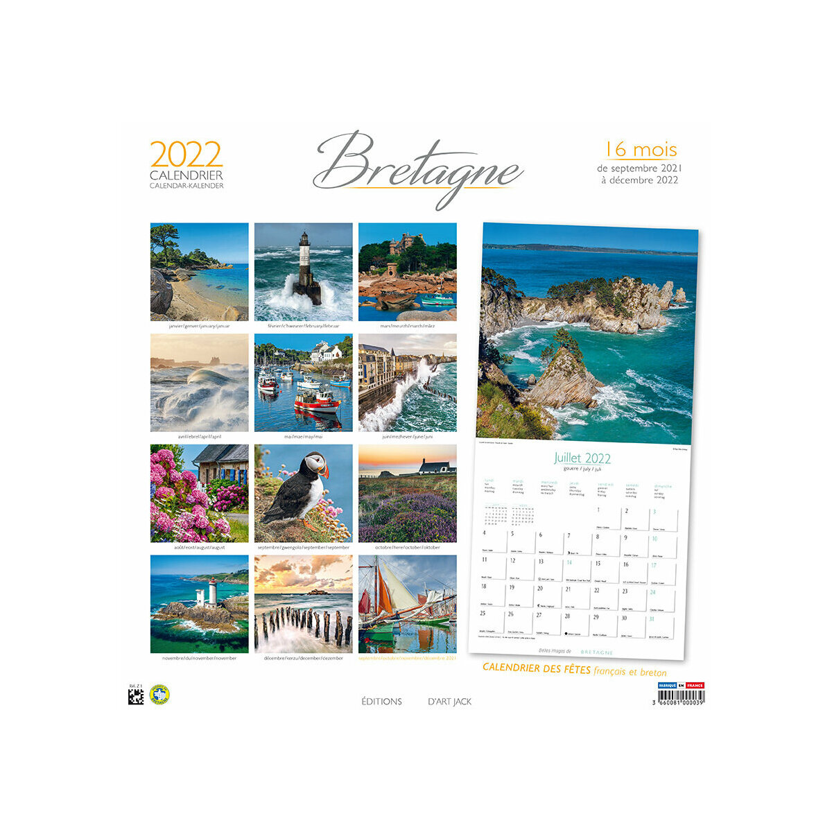 Calendrier Bretagne 2023 Calendrier Bretagne 2022
