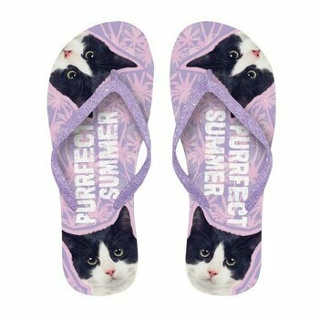 Tongs Chat Noir et Blanc Tongs Chat Noir et Blanc