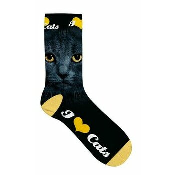 Chaussettes Chat noir yeux Chaussettes Chat noir yeux