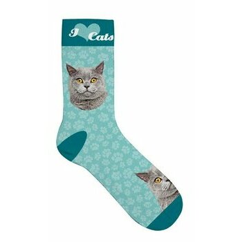 Chaussettes Chat gris