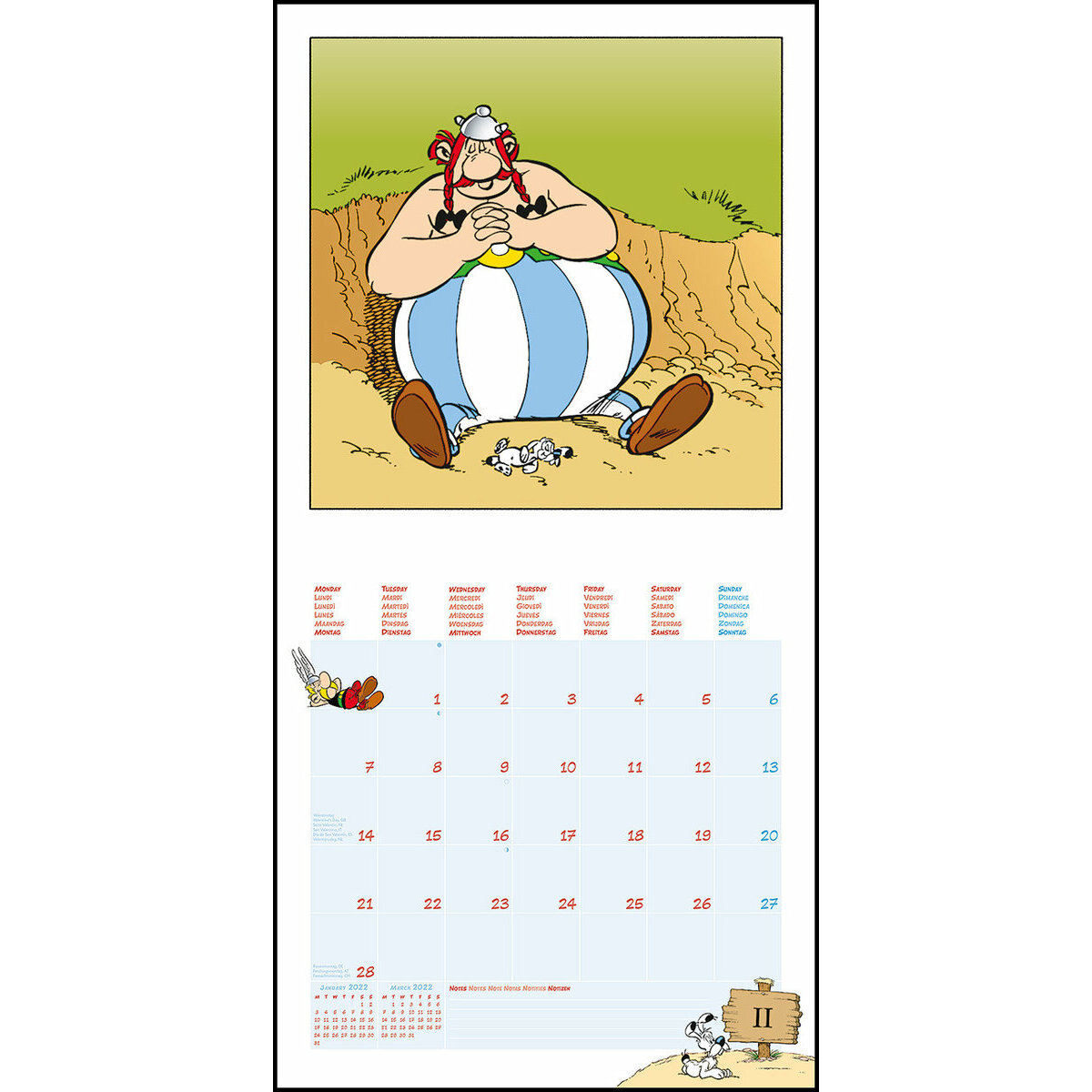 Parc Asterix Calendrier 2022 - Calendrier Juillet