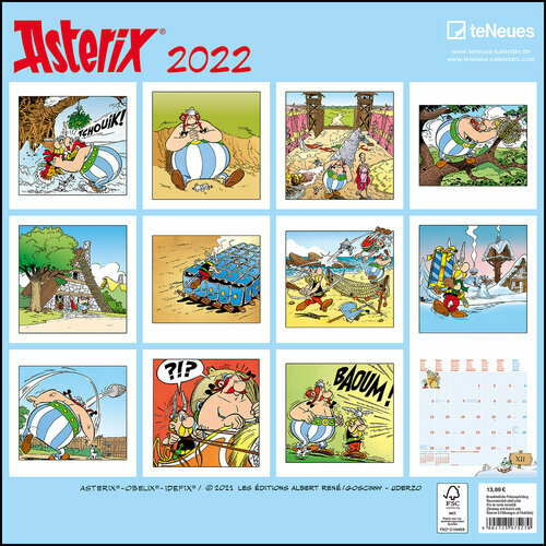 calendrier Astérix 2022