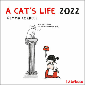 Calendrier 2022 BD humour chat - a cat's life