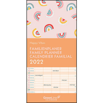 Calendrier familial 2022 Eco-responsable Good Vibes