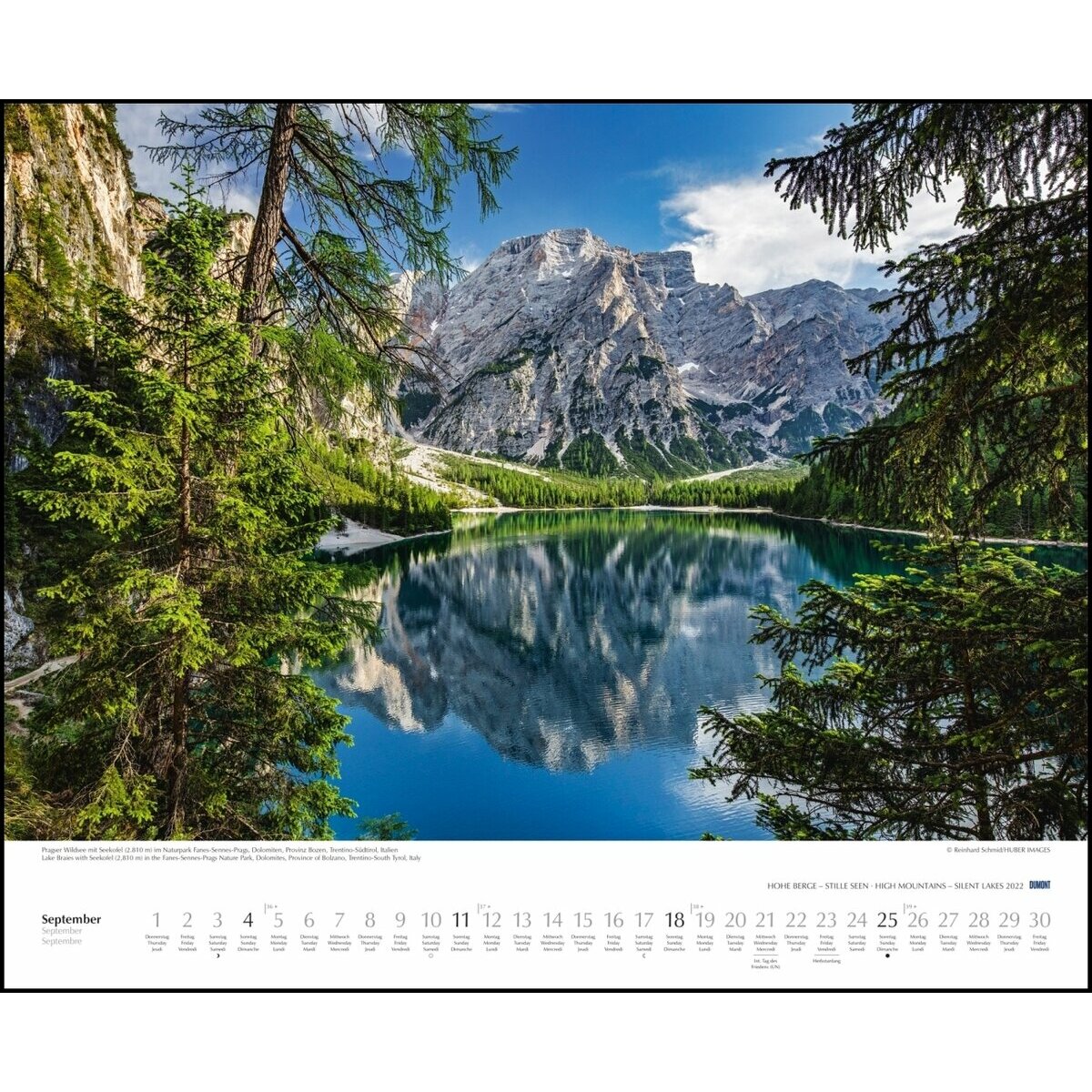 Maxi Calendrier 2022 Lac de montagne