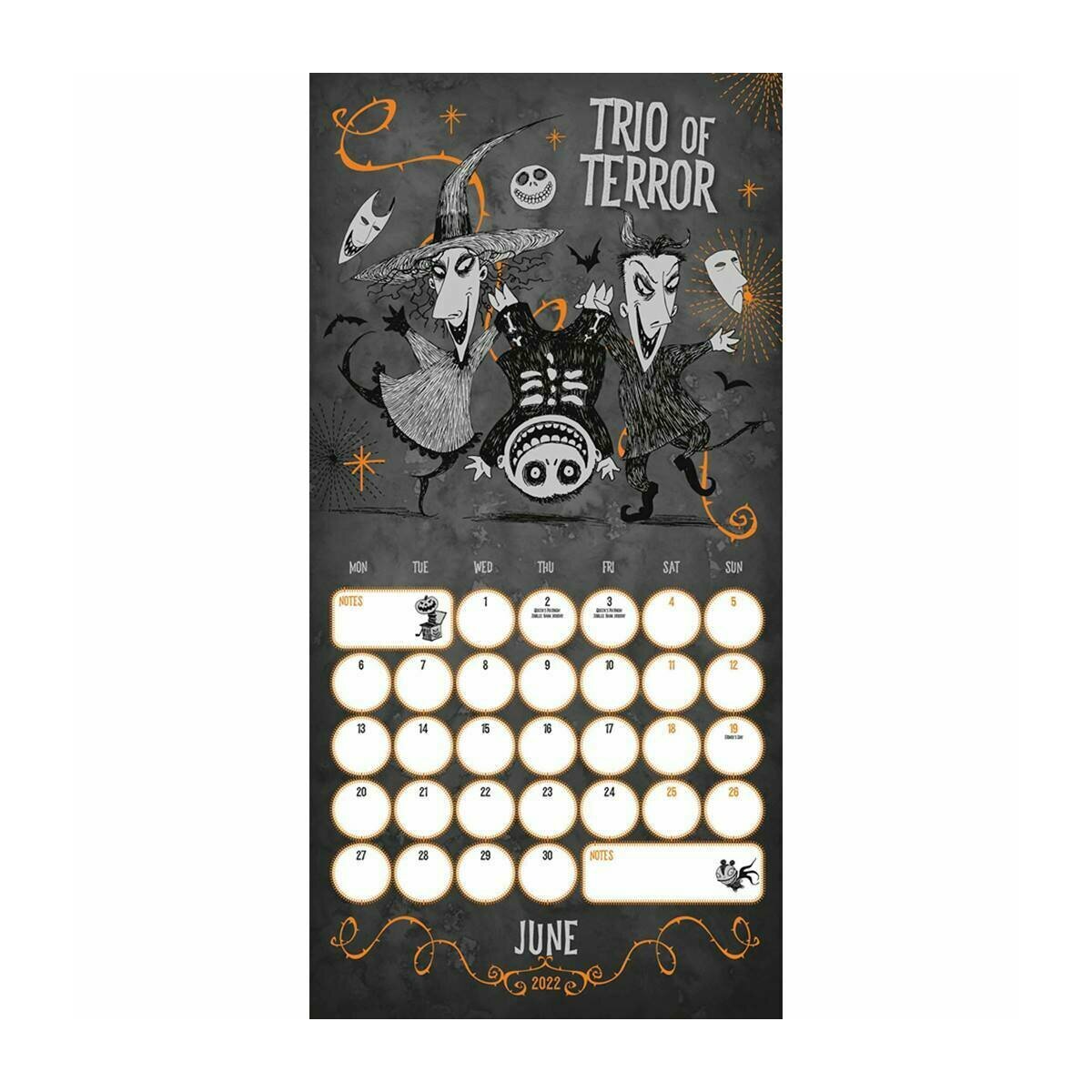Calendrier 2022 L'étrange Noël de Mr Jack Tim BURTON