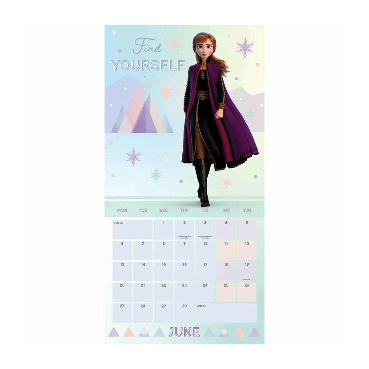 calendrier 2022 Reine des neiges disney 2