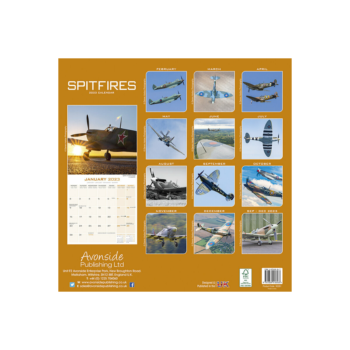 Calendrier 2023 Avion militaire