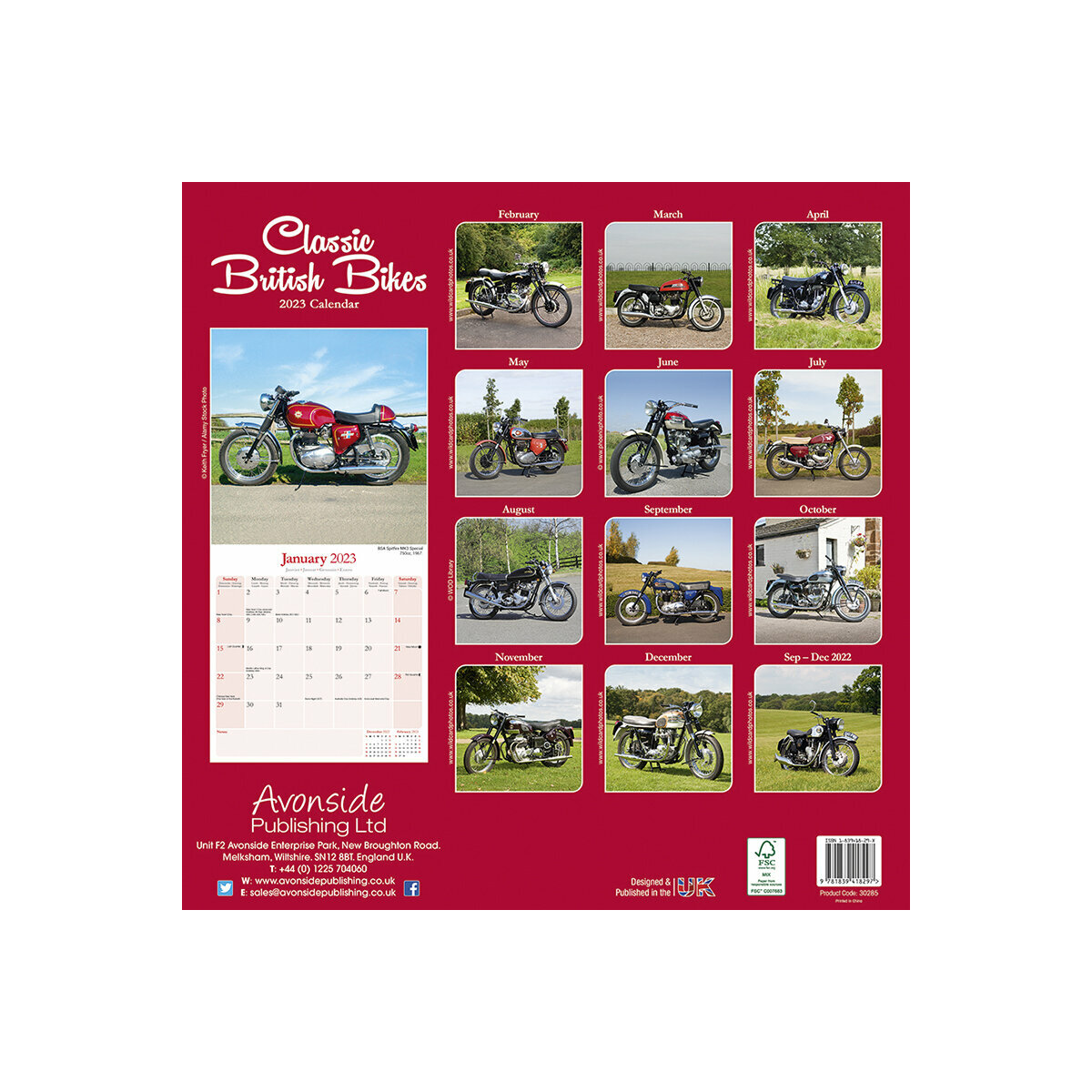 Calendrier 2023 Motos anglaises