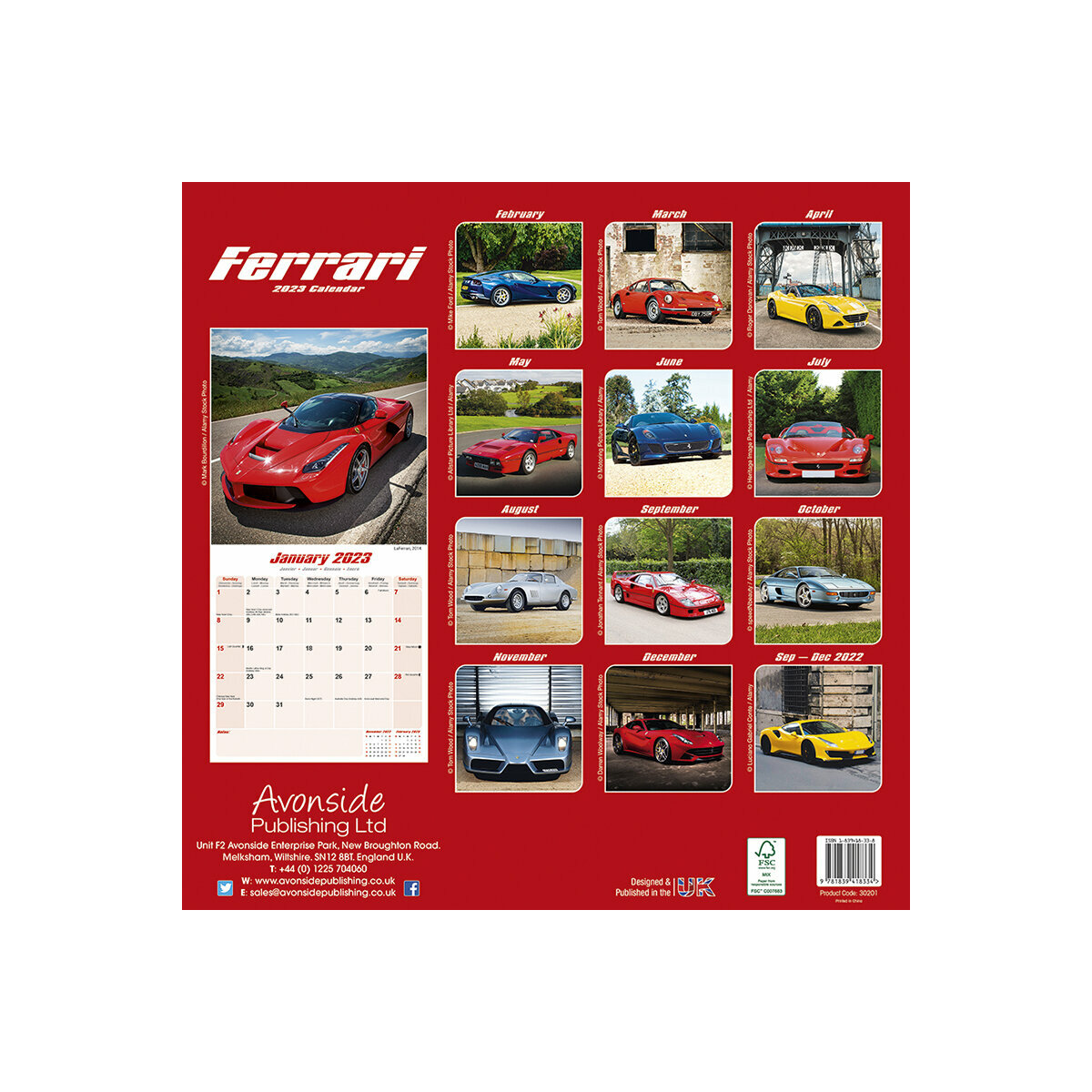 Calendrier 2023 Ferrari