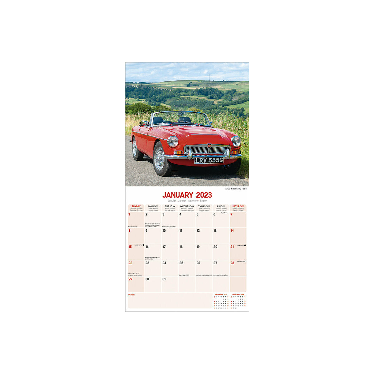 Calendrier 2023 Voiture Calendrier 2023 Mg