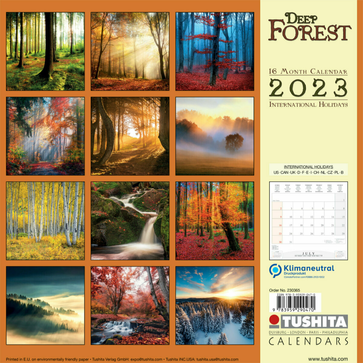 Calendrier 2023 La forêt Calendrier 2023 La forêt