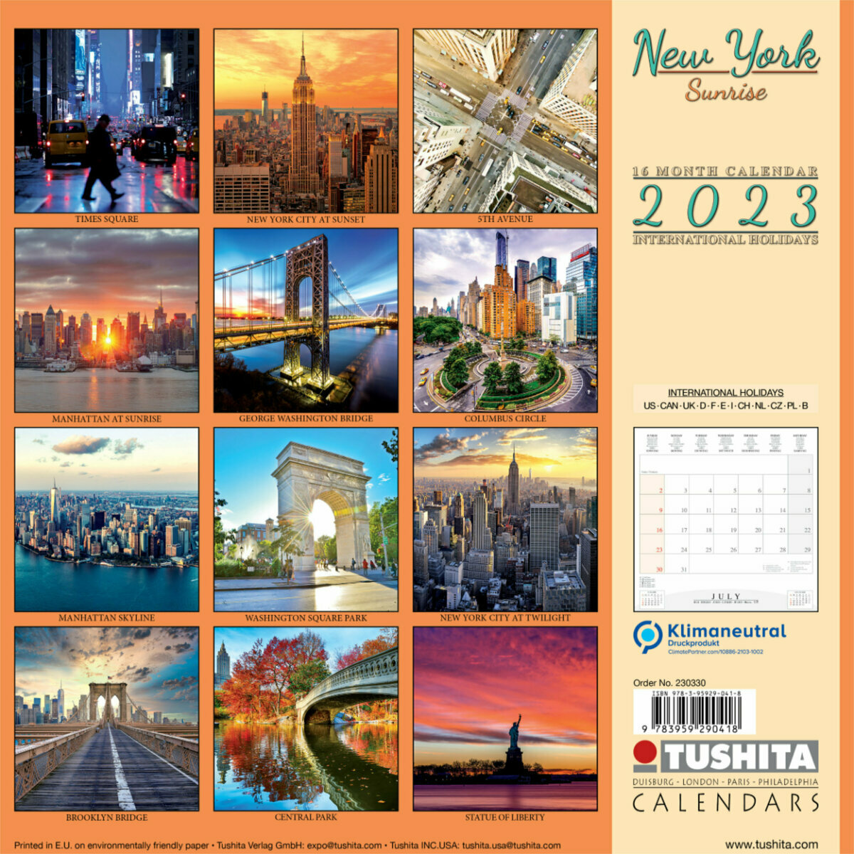 Calendrier Soleil 2023 Calendrier 2023 New York Couché De Soleil