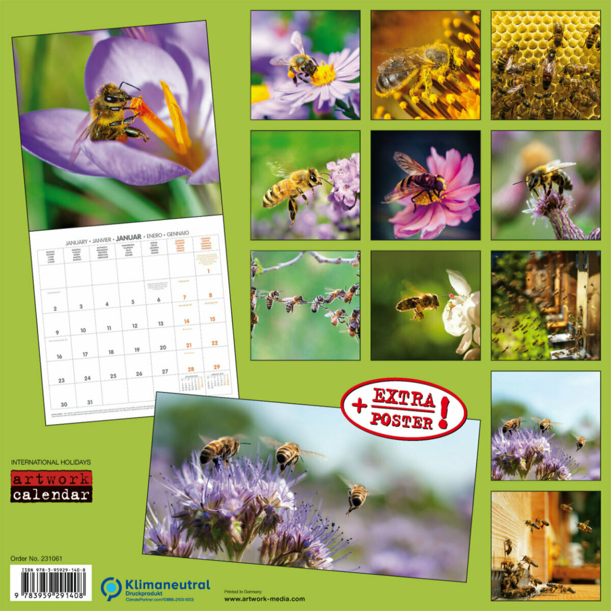 Calendrier La Poste 2023 Calendrier 2023 Abeille Avec Poster Offert