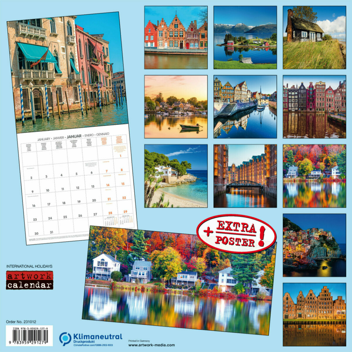 Calendrier 2023 La Poste Calendrier 2023 Maison Bord De Mer Avec Poster Offert