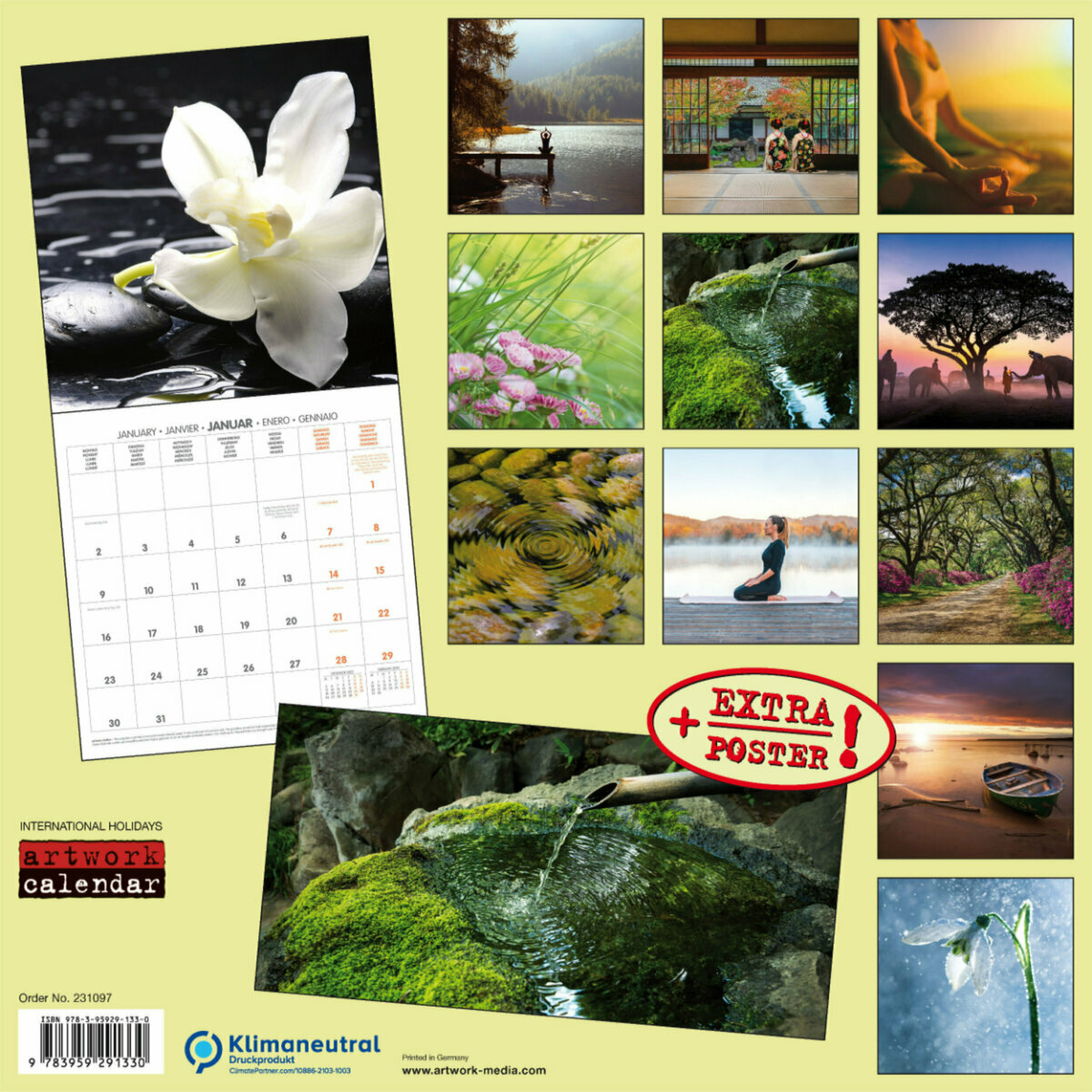 Calendrier La Poste 2023 Calendrier 2023 Nature Avec Poster Offert