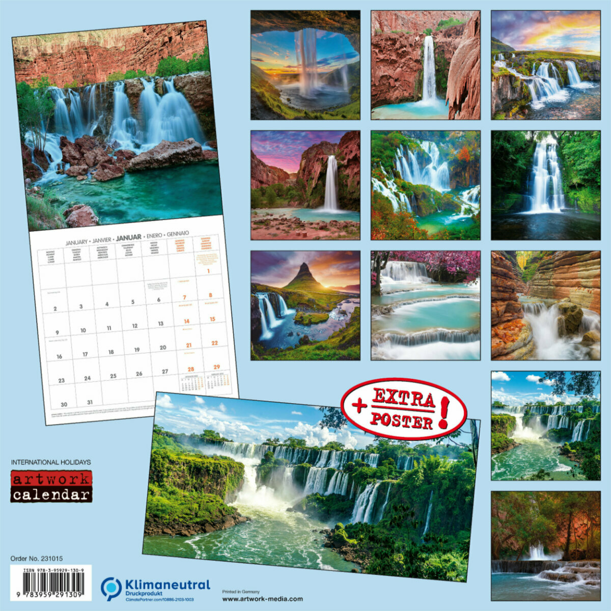 Calendrier La Poste 2023 Calendrier 2023 Cascade Avec Poster Offert