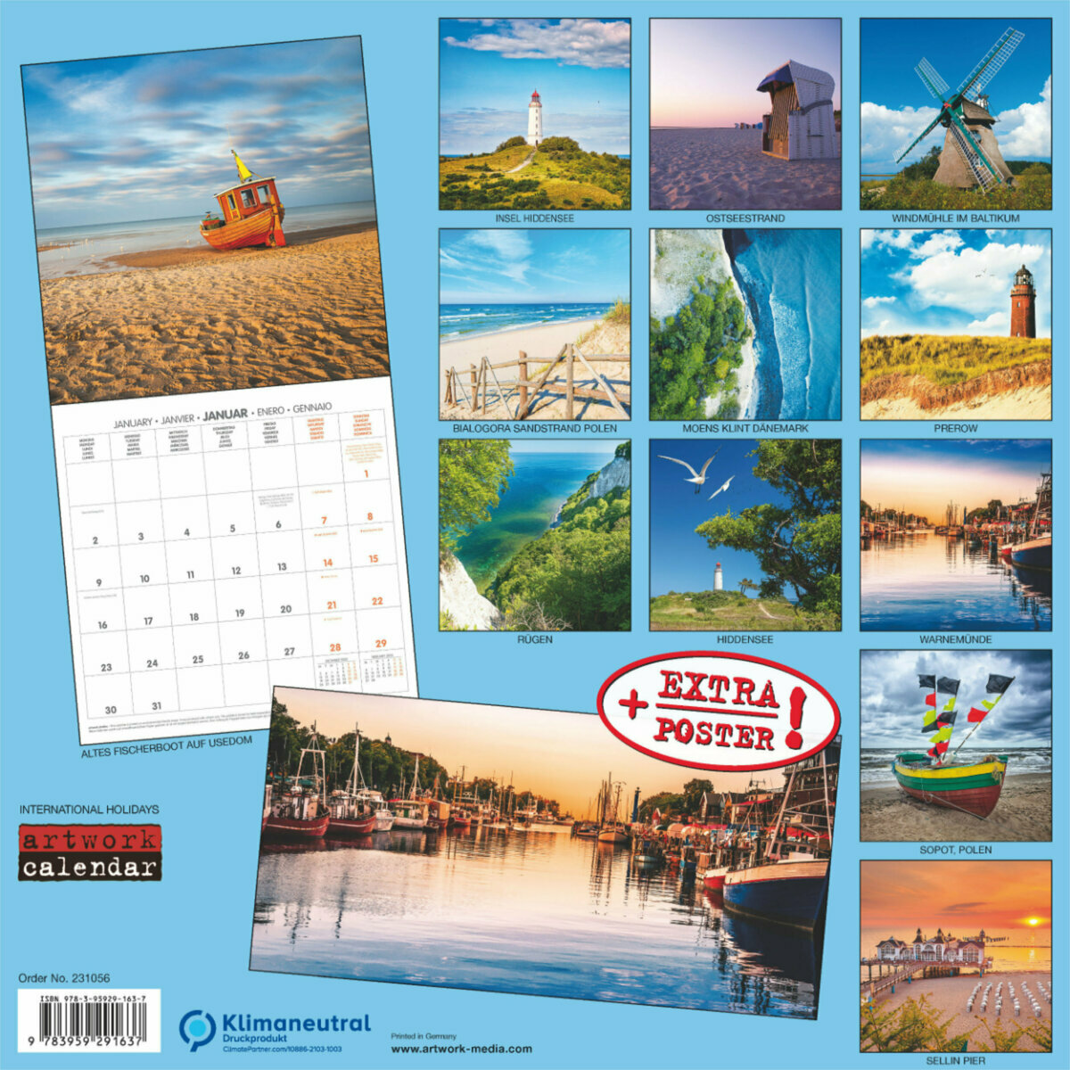 Calendrier 2023 Mer Calendrier 2023 Mer Baltique Avec Poster Offert