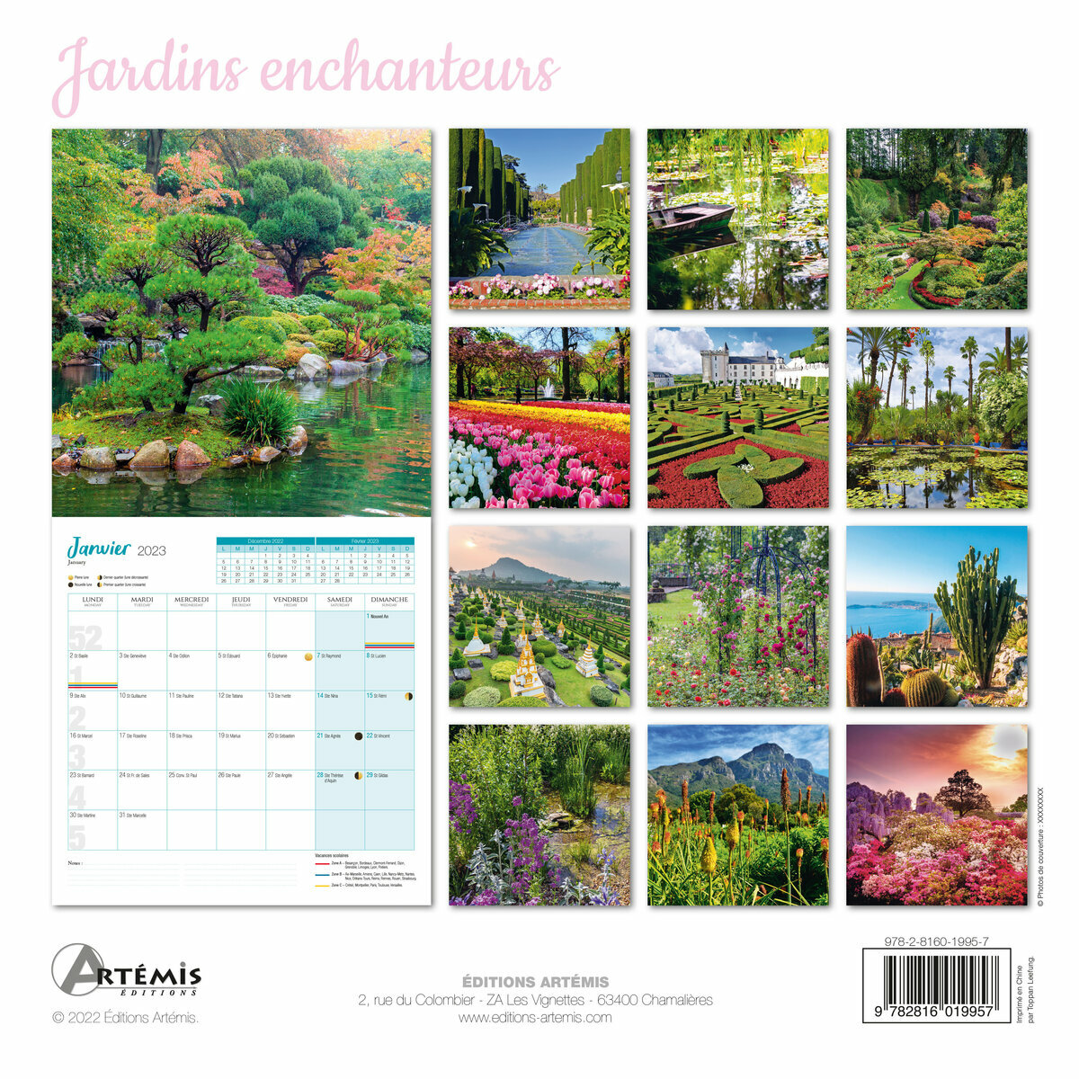 Calendrier 2023 Jardin enchanteurs