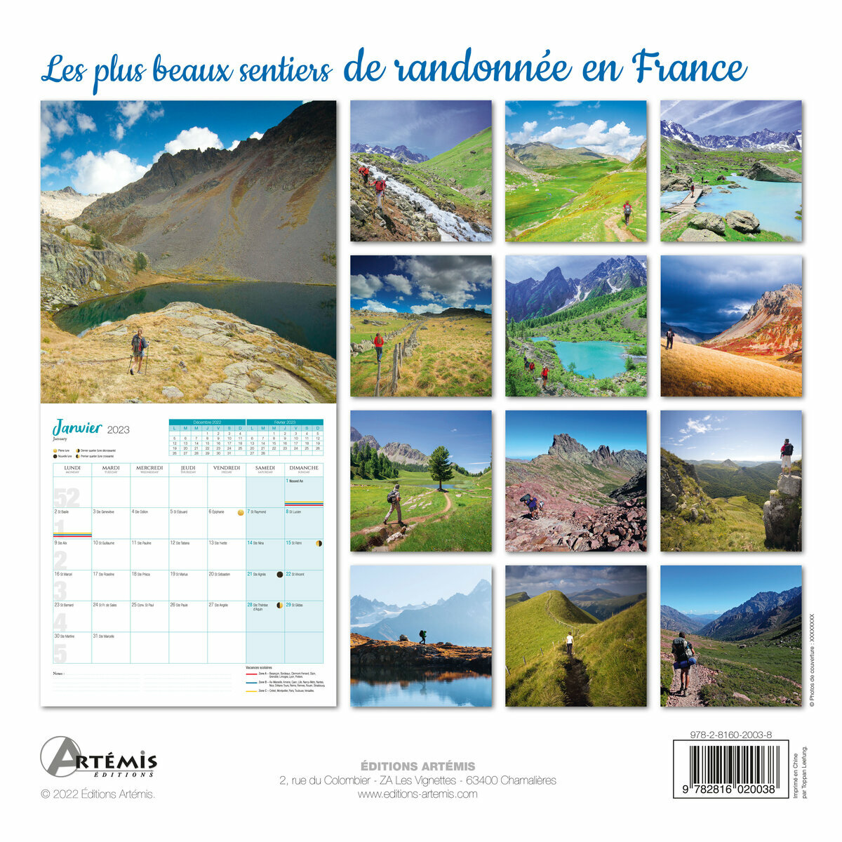 Calendrier 2023 Sentiers de randonnées