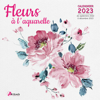 Calendrier 2023 Dessin fleur aquarelle
