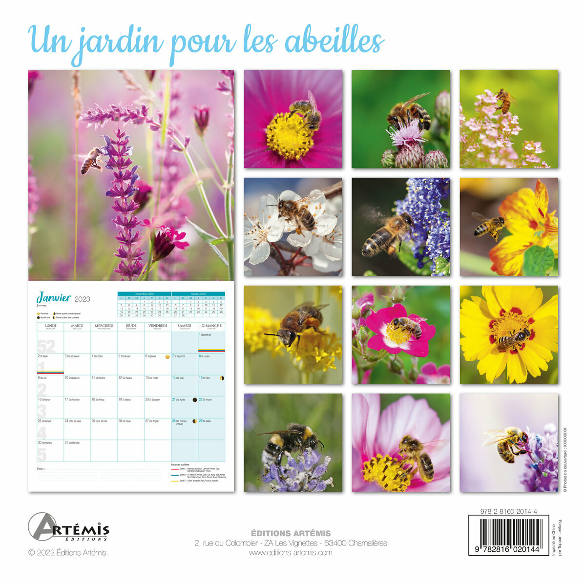 Calendrier Jardinage 2023 Calendrier 2023 Un Jardin Pour Les Abeilles