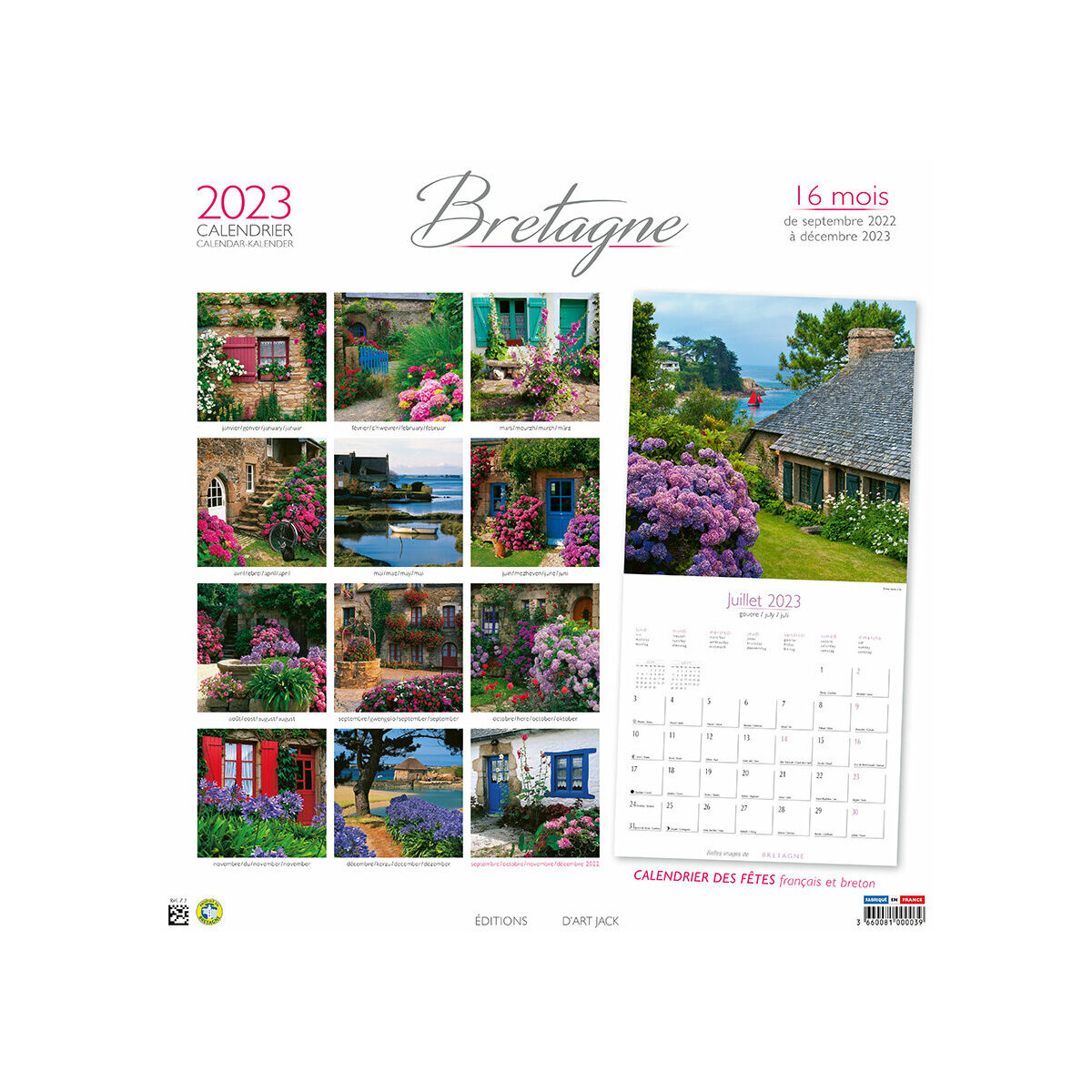 calendrier Maison de Bretagne 2023